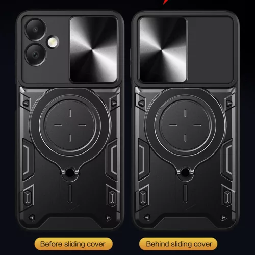 Techsuit - CamGuard Pro ütésálló tok - Samsung Galaxy A07 4G - Fekete