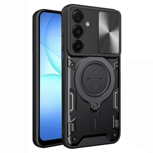 Techsuit - CamGuard Pro tok ütésálló tok - Samsung Galaxy A17 5G / A17 4G - Fekete