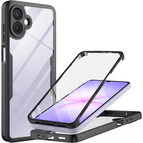 Techsuit - ColorVerse 360 tok kijelzővédővel - Samsung Galaxy A07 4G - Fekete