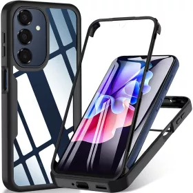   Techsuit - ColorVerse 360 tok kijelzővédővel - Samsung Galaxy A16 4G / A16 5G / A17 5G / A17 4G - Fekete