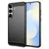 Techsuit - Carbon szilikon tok - Samsung Galaxy S25 FE - Fekete