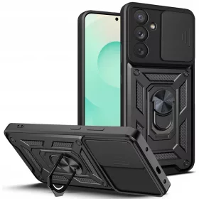   Techsuit - CamShield ütésálló tok - Samsung Galaxy S25 FE - Fekete