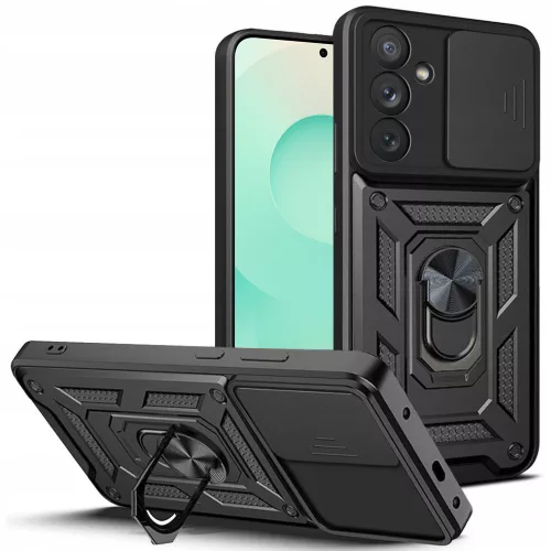 Techsuit - CamShield ütésálló tok - Samsung Galaxy S25 FE - Fekete