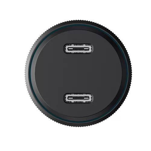 Havit - Car charger (CC2014) - 2x Type-C, PD30W, 3A, PC, Aluminum Alloy - Black