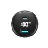 Havit - Car Charger (CC100W) - USB, Type-C, PD100W, PC, with Digital Display - Black