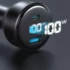 Havit - Car Charger (CC100W) - USB, Type-C, PD100W, PC, with Digital Display - Black
