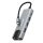 Techsuit - Docking Station NetBridge 5 in 1 (H1) - Type-C to 1x USB2.0, 1x USB3.0, 1x Type-C, 1x HDMI, 1x RJ45, PD87W, 4K@30Hz  - Gray
