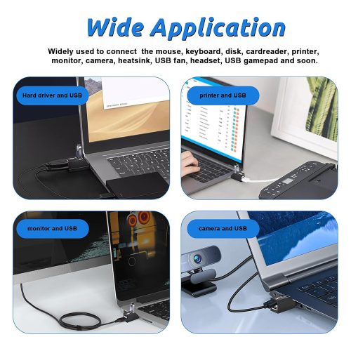 Techsuit - Mini Docking Station EchoLink 3 in 1 (H11) - USB to 2x USB 2.0, 1x USB 3.0, 5Gbps - Black