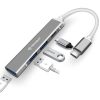 Techsuit - Docking Station PolarisBridge 4 in 1 (H18) - USB-C to 1x USB 3.0, 2x USB 2.0, 1x Type-C - Gray/White