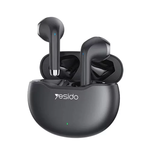 Yesido - Vezeték nélküli fülhallgató (TWS21) - Bluetooth V5.3-mal, félig fülbe helyezhető kialakítás, érintésvezérlés, zajszűrés, 320mAh - fekete