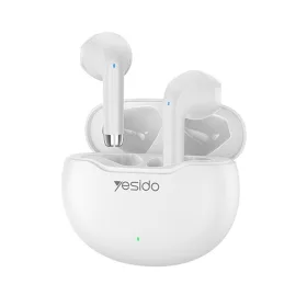   Yesido - Vezeték nélküli fülhallgató (TWS21) - Bluetooth V5.3-mal, félig fülbe helyezhető kialakítás, érintésvezérlés, zajszűrés, 320mAh - fehér