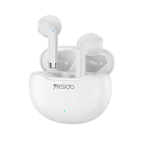 Yesido - Vezeték nélküli fülhallgató (TWS21) - Bluetooth V5.3-mal, félig fülbe helyezhető kialakítás, érintésvezérlés, zajszűrés, 320mAh - fehér