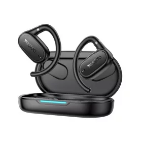   Yesido - Vezeték nélküli fülhallgató (YSP25) - Bluetooth V5.3-mal, Nyitott fülű kialakítás, IP54, 600mAh - Fekete