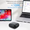 Yesido - Vezeték nélküli fülhallgató (YSP24) - Bluetooth V5.4-gyel, Nyitott fülű kialakítás, Háromsávos Prominence, Érintésmentes, 400mAh, USB-C - Fekete