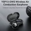 Yesido - Vezeték nélküli fülhallgató (YSP13) - Bluetooth V5.3-mal, nyitott fülű kialakítás, légvezetéses hangzás, 600mAh, LED - fekete