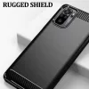 Techsuit - Carbon szilikon tok - Xiaomi Redmi Note 10 4G / Note 10S / Poco M5s - Fekete