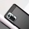 Techsuit - Carbon szilikon tok - Xiaomi Redmi Note 10 Pro / Note 10 Pro Max - Fekete