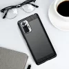 Techsuit - Carbon szilikon tok - Xiaomi Redmi Note 10 Pro / Note 10 Pro Max - Fekete