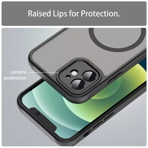 Techsuit - HaloFrost II MagSafe tok - iPhone 11 - Fekete