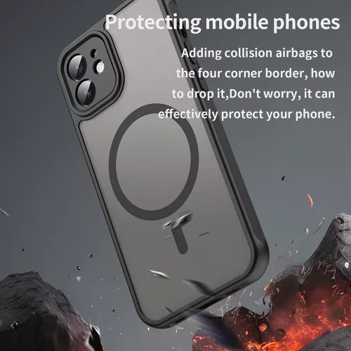 Techsuit - HaloFrost II MagSafe tok - iPhone 11 - Fekete