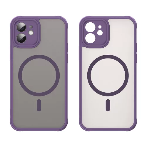 Techsuit - HaloFrost II MagSafe tok - iPhone 12 - Lila