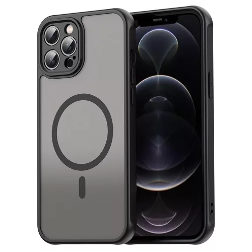 Techsuit - HaloFrost II MagSafe tok - iPhone 12 Pro Max - Fekete