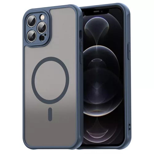 Techsuit - HaloFrost II MagSafe tok - iPhone 12 Pro Max - Sötétkék