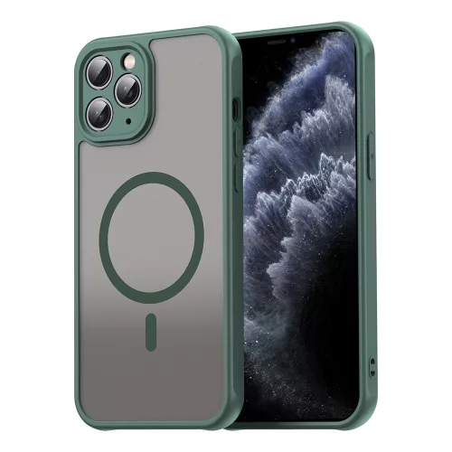 Techsuit - HaloFrost II MagSafe tok - iPhone 11 Pro - Zöld