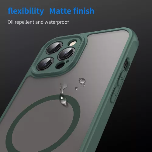 Techsuit - HaloFrost II MagSafe tok - iPhone 11 Pro - Zöld