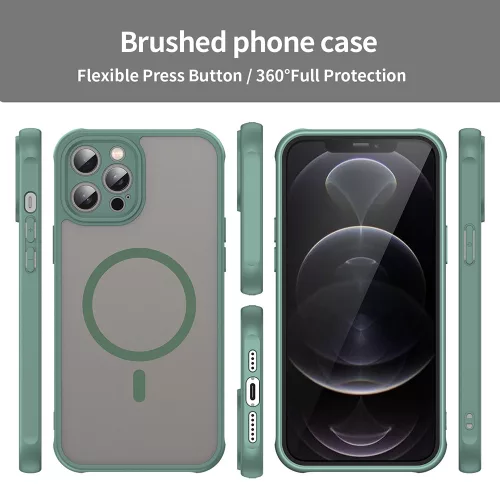 Techsuit - HaloFrost II MagSafe tok - iPhone 11 Pro - Zöld