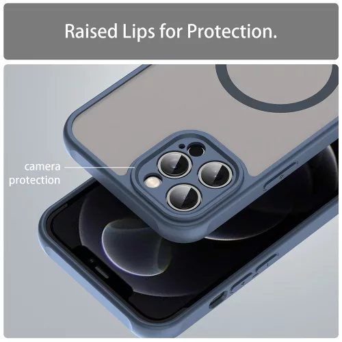 Techsuit - HaloFrost II MagSafe tok - iPhone 11 Pro - Sötétkék
