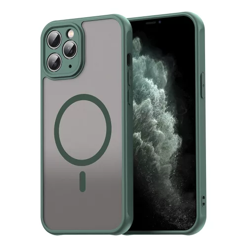 Techsuit - HaloFrost II MagSafe tok - iPhone 11 Pro Max - Zöld