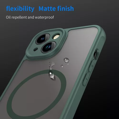 Techsuit - HaloFrost II MagSafe tok - iPhone 13 - Zöld