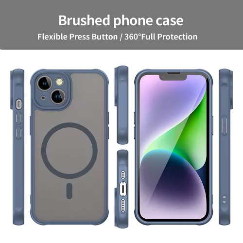 Techsuit - HaloFrost II MagSafe tok - iPhone 13 - Sötétkék