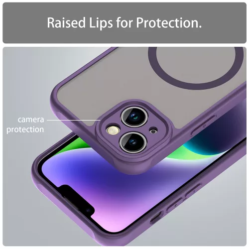 Techsuit - HaloFrost II MagSafe tok - iPhone 13 - Lila