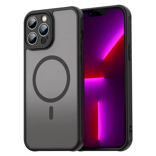 Techsuit - HaloFrost II MagSafe tok - iPhone 13 Pro Max - Fekete