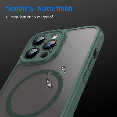 Techsuit - HaloFrost II MagSafe tok - iPhone 13 Pro Max - Zöld