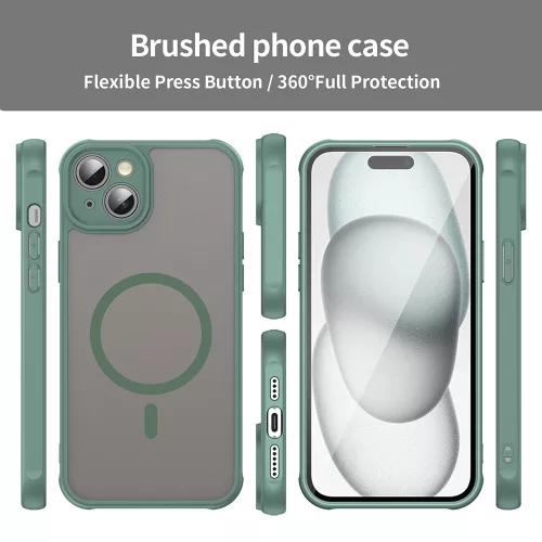 Techsuit - HaloFrost II MagSafe tok - iPhone 14 Plus - Zöld