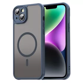   Techsuit - HaloFrost II MagSafe tok - iPhone 14 Plus - Sötétkék