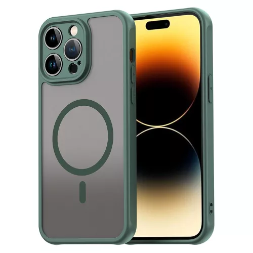 Techsuit - HaloFrost II MagSafe tok - iPhone 14 Pro - Zöld