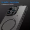 Techsuit - HaloFrost II MagSafe tok - iPhone 14 Pro Max - Fekete