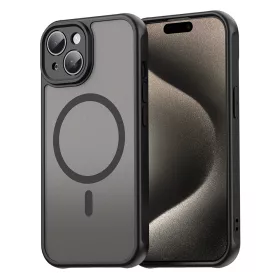 Techsuit - HaloFrost II MagSafe tok - iPhone 15 - Fekete