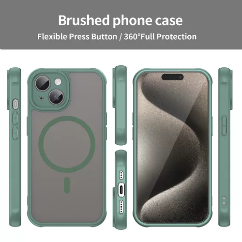 Techsuit - HaloFrost II MagSafe tok - iPhone 15 - Zöld