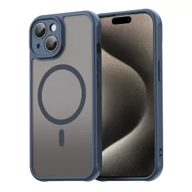   Techsuit - HaloFrost II MagSafe tok - iPhone 15 - Sötétkék