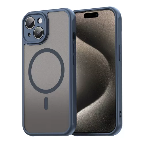 Techsuit - HaloFrost II MagSafe tok - iPhone 15 - Sötétkék