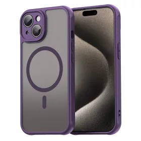 Techsuit - HaloFrost II MagSafe tok - iPhone 15 - Lila