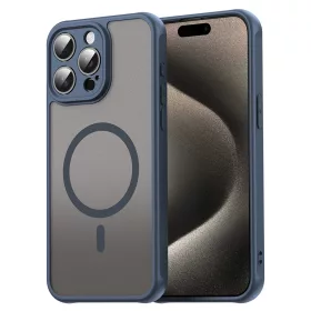   Techsuit - HaloFrost II MagSafe tok - iPhone 15 Pro - Sötétkék