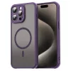 Techsuit - HaloFrost II MagSafe tok - iPhone 15 Pro - Lila
