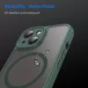Techsuit - HaloFrost II MagSafe tok - iPhone 15 Plus - Zöld