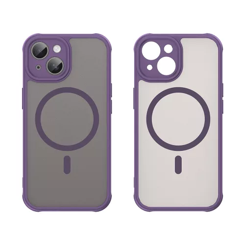 Techsuit - HaloFrost II MagSafe tok - iPhone 15 Plus - Lila